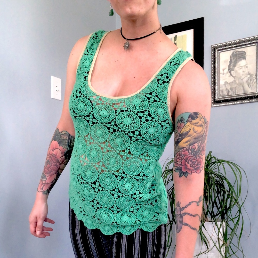 Ezra Mint Green Tank Top